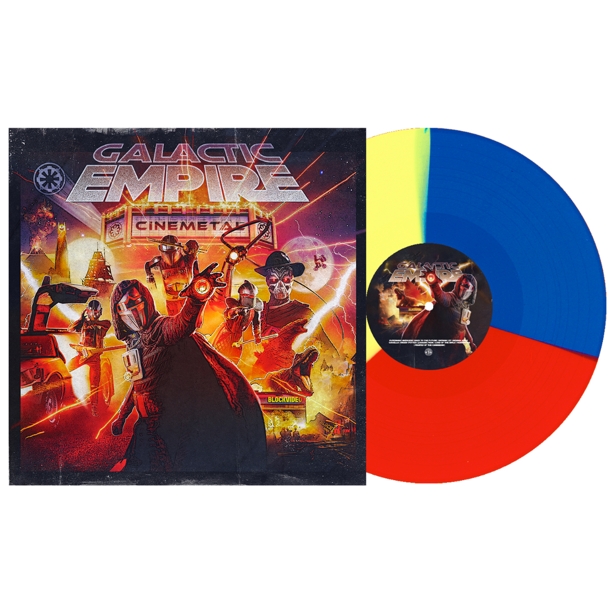 Galactic Empire - Cinemetal (Indie Exclusive Red/Yellow/Blue VINYL) | Mint (M) Mint (M)-