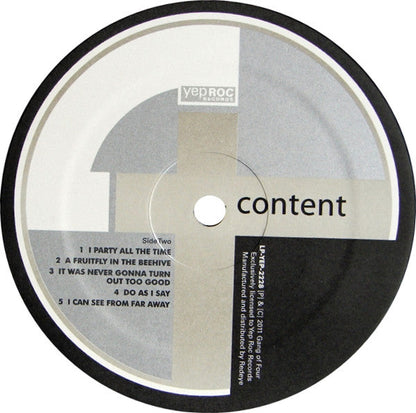Gang Of Four - Content | Mint (M) Mint (M)-