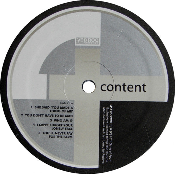 Gang Of Four - Content | Mint (M) Mint (M)-