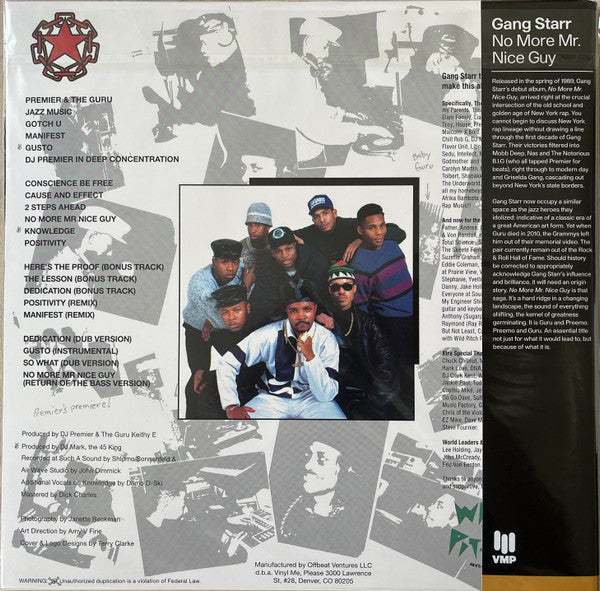 Gang Starr - No More Mr. Nice Guy | Mint (M) Mint (M)-