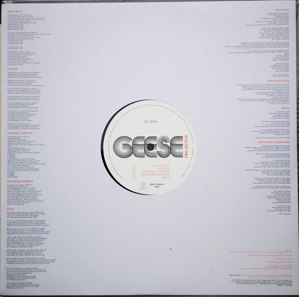 Geese (11) - Projector (VINYL) | Mint (M) Mint (M)-