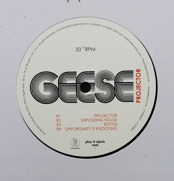 Geese (11) - Projector (VINYL) | Mint (M) Mint (M)-