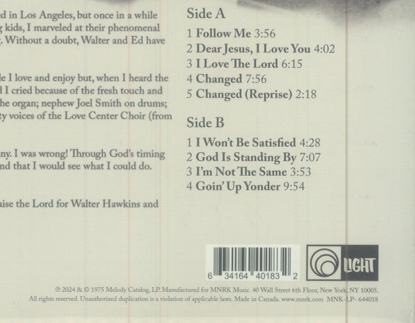 Walter Hawkins - Love Alive (VINYL RSD) |-
