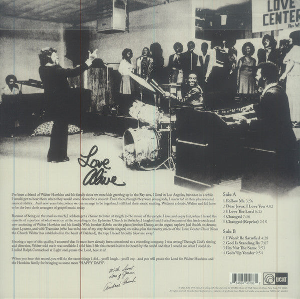 Walter Hawkins - Love Alive (VINYL RSD) |-
