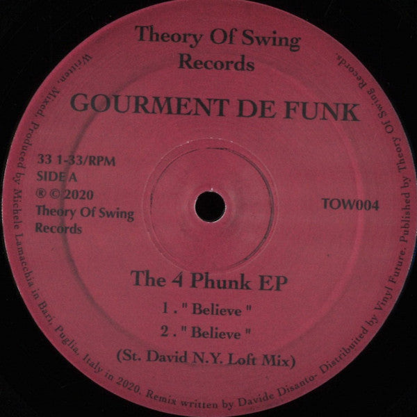Gourment De Funk - The 4 Phunk EP | Mint (M) Generic-