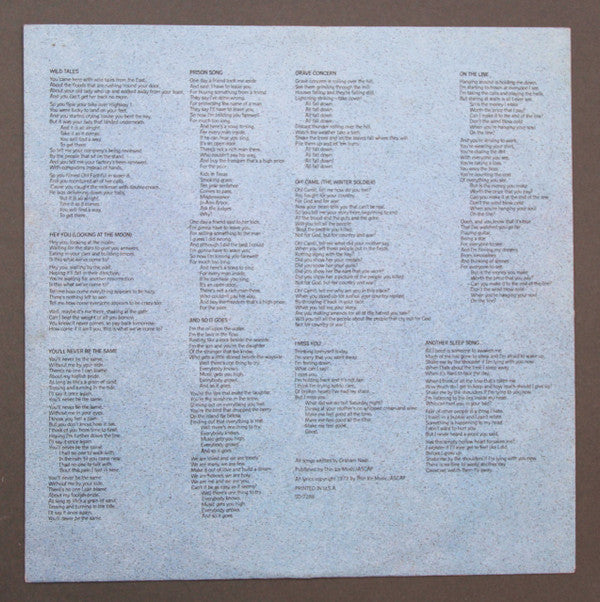 Graham Nash - Wild Tales | Near Mint (NM) Near Mint (NM)-