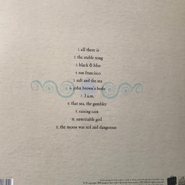 Gregory Alan Isakov - That Sea, The Gambler | Mint (M) Mint (M)-