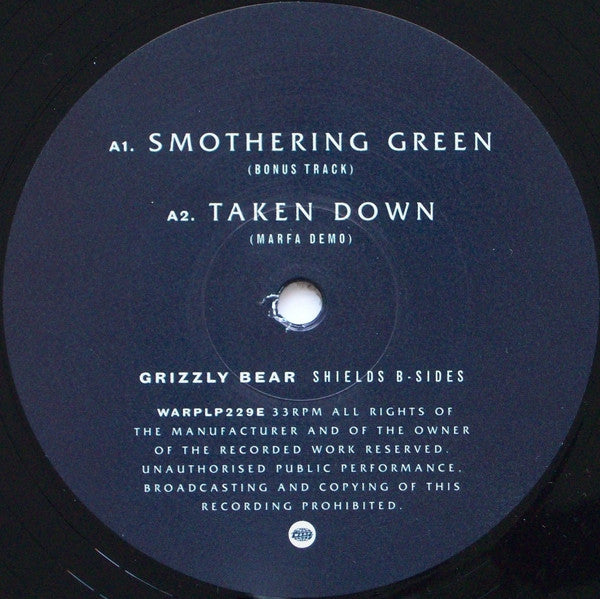 Shields B-Sides (VINYL) | Mint (M) Mint (M)-