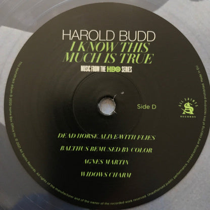 Harold Budd - I Know This Much Is True (Music From The HBO Series) | Mint (M) Mint (M)-
