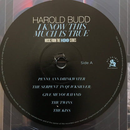 Harold Budd - I Know This Much Is True (Music From The HBO Series) | Mint (M) Mint (M)-
