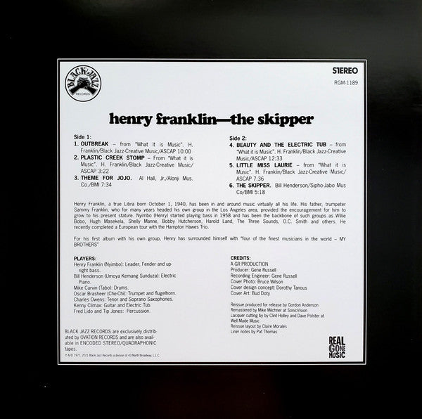 Henry Franklin - The Skipper | Mint (M) Mint (M)-