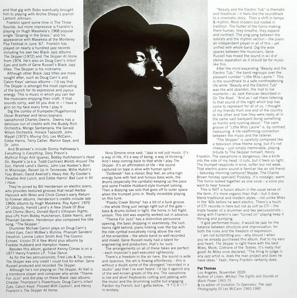 Henry Franklin - The Skipper | Mint (M) Mint (M)-