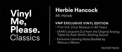 Herbie Hancock - Mr. Hands | Mint (M) Mint (M)-