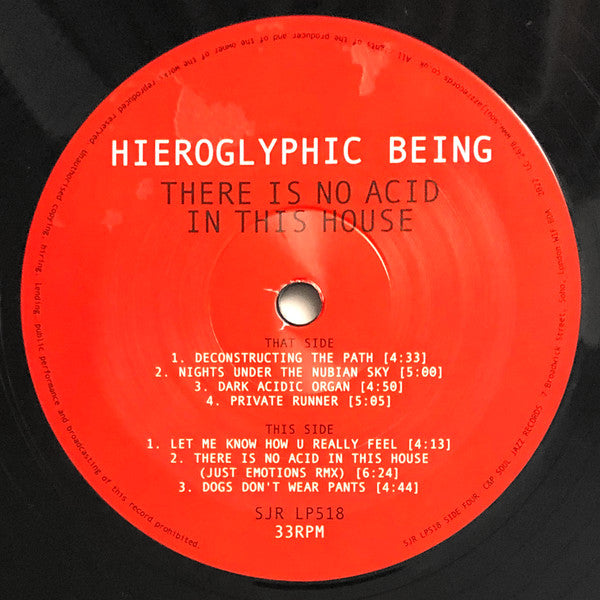 Hieroglyphic Being - There Is No Acid In This House | Mint (M) Mint (M)--