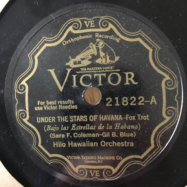 Hilo Hawaiian Orchestra - Under The Stars Of Havana / Blue Waters | Very Good (VG) Generic--
