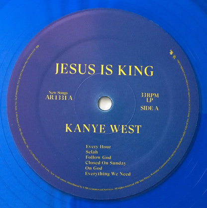 Kanye West - Jesus Is King (TRANSLUCENT BLUE VINYL) | Mint (M) Mint (M)-