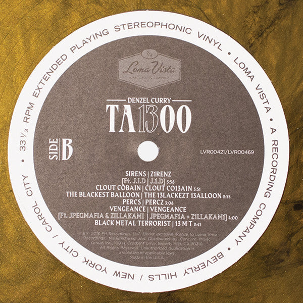 Denzel Curry - TA13OO (Metallic Marble Colored Vinyl) | Mint (M) Mint (M)-