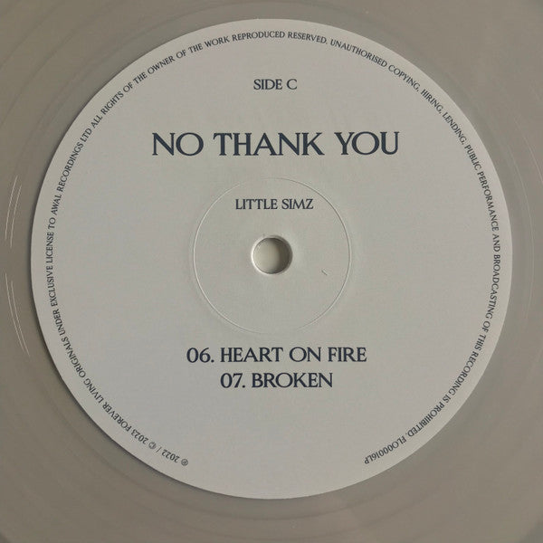 Little Simz - No Thank You (2xCLEAR VINYL) | Mint (M) Mint (M)-