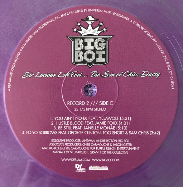 Big Boi - Sir Lucious Left Foot... The Son Of Chico Dusty (2xVINYL) | Mint (M) Mint (M)-