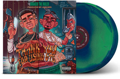 Drakeo The Ruler - Thank You For Using GTL (2xGreen/Blue Swirl Vinyl) | Mint (M) Mint (M)-