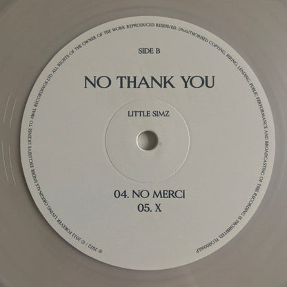 Little Simz - No Thank You (2xCLEAR VINYL) | Mint (M) Mint (M)-