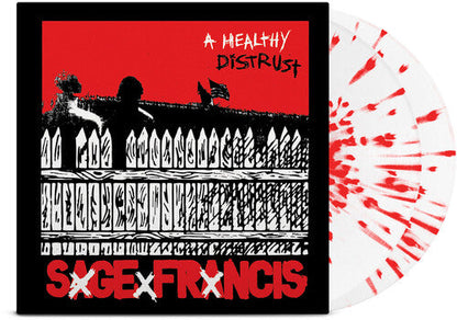 Sage Francis - (PRE-ORDER 10/10/25) A Healthy Distrust - Deluxe Anniv. Ed. [Explicit Content] (2xWHITE w/RED SPLATTER VINYL) | Mint (M) Mint (M)-