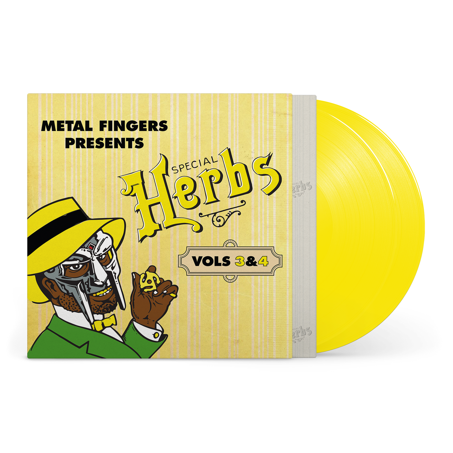 MF Doom - Metal Fingers Presents: Special Herbs Vol. 3 & 4 (LEMON YELLOW 2xVINYL) | Mint (M) Mint (M)-