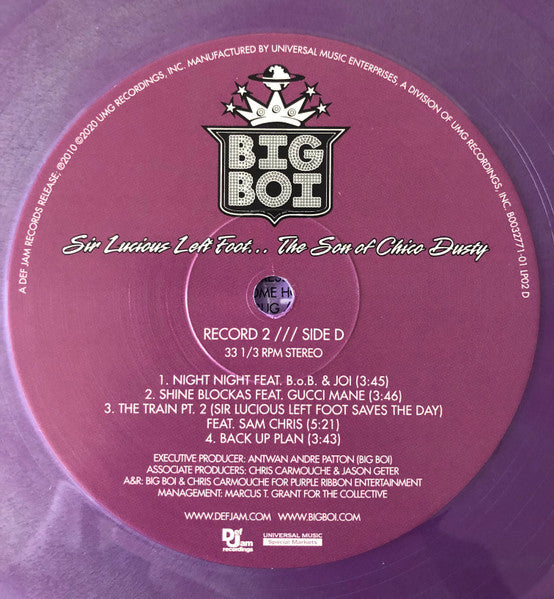 Big Boi - Sir Lucious Left Foot... The Son Of Chico Dusty (2xVINYL) | Mint (M) Mint (M)-