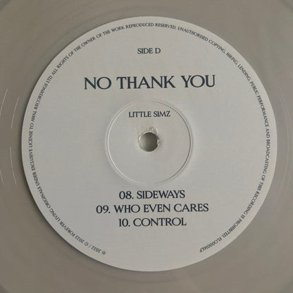 Little Simz - No Thank You (2xCLEAR VINYL) | Mint (M) Mint (M)-