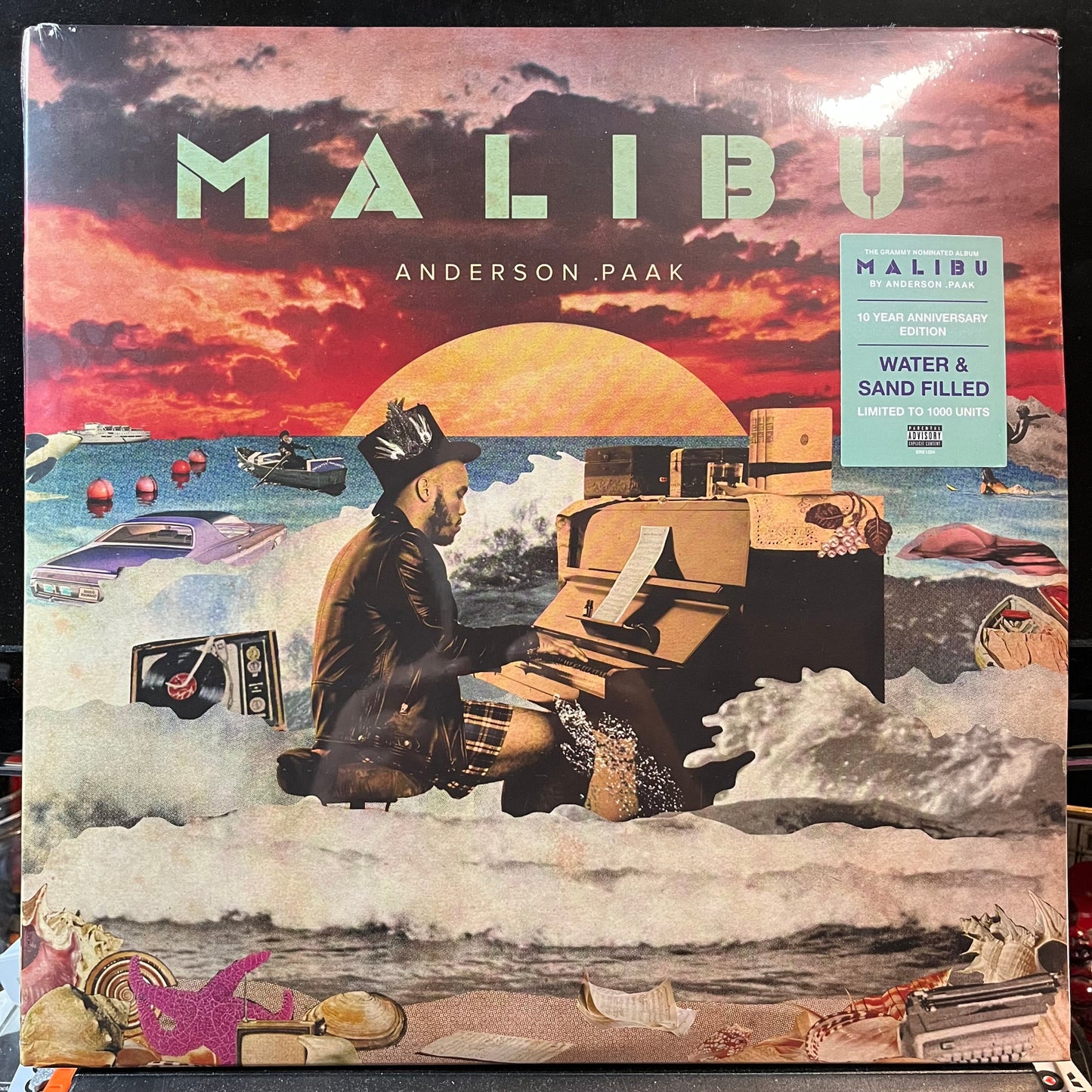 Anderson Paak - Malibu (WATER AND SAND 2xVINYL)*CREASED* | Mint (M) Excellent (EX)-