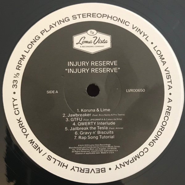 Injury Reserve (VINYL) | Mint (M) Mint (M)-