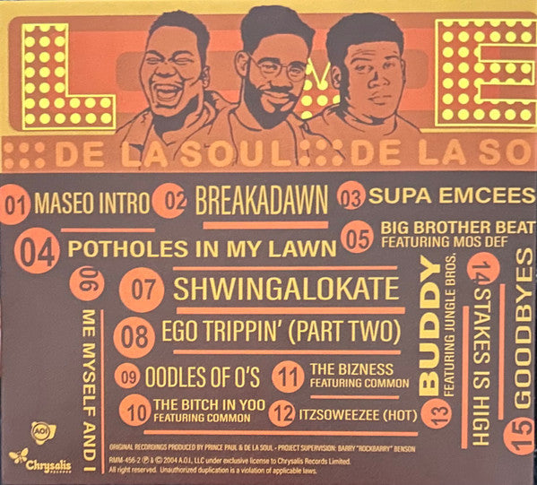 De La Soul - Live At Tramps, NYC, 1996 (CD RSD) |-