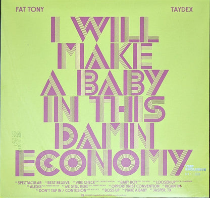 Fat Tony (5) - I Will Make A Baby In This Damn Economy (VMP VINYL) | Mint (M) Mint (M)-
