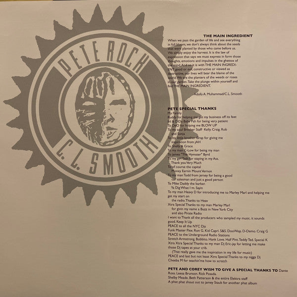 Pete Rock & C.L. Smooth - The Main Ingredient | Mint (M) Mint (M)-