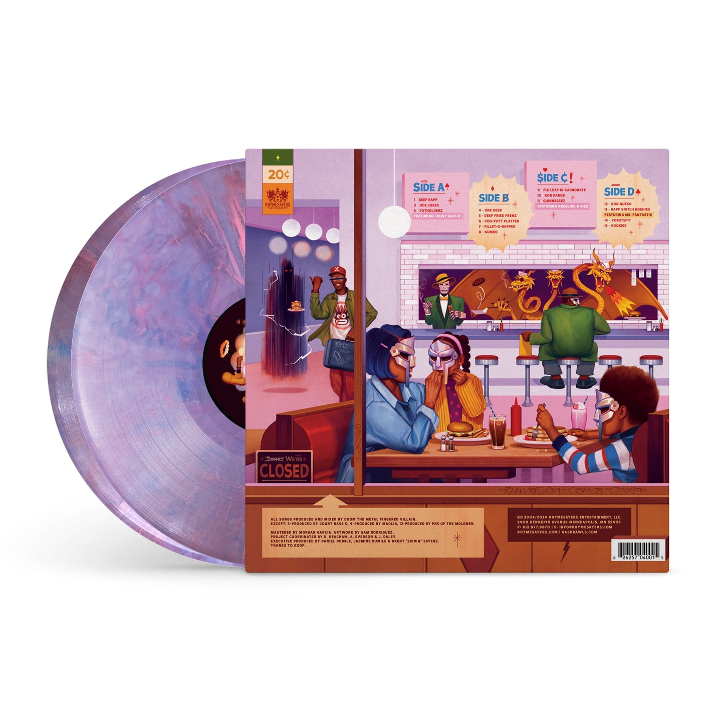 MF DOOM - Mm..Food: 20th Anniversary (SWEET TART VINYL) | Mint (M) Mint (M)-