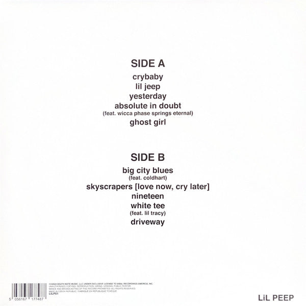 Lil Peep - Crybaby (WHITE VINYL) | Mint (M) Mint (M)-