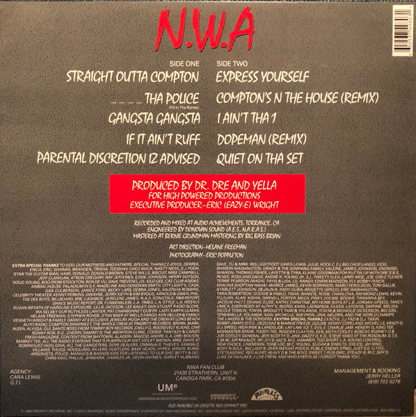 N.W.A. - Straight Outta Compton | Mint (M) Mint (M)-