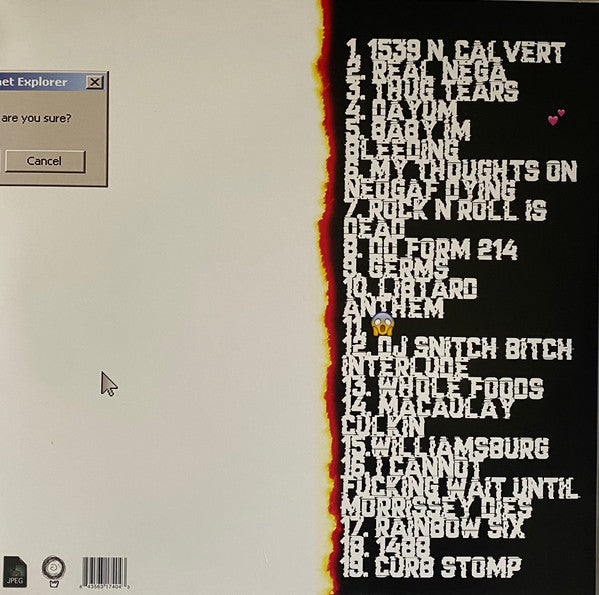 JPEGMAFIA - Veteran (CLEAR VINYL) | Mint (M) Mint (M)-