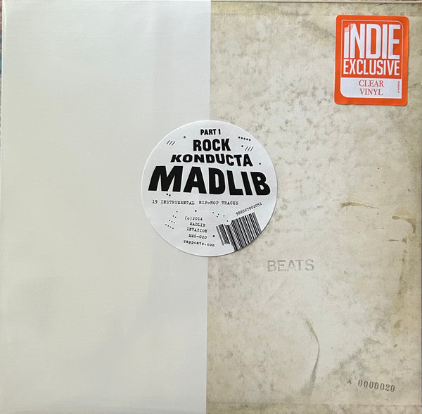 Madlib - Rock Konducta, Pt. 1 (IEX: CLEAR VINYL) | Mint (M) Mint (M)-
