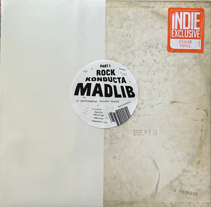 Madlib - Rock Konducta, Pt. 1 (IEX: CLEAR VINYL) | Mint (M) Mint (M)-