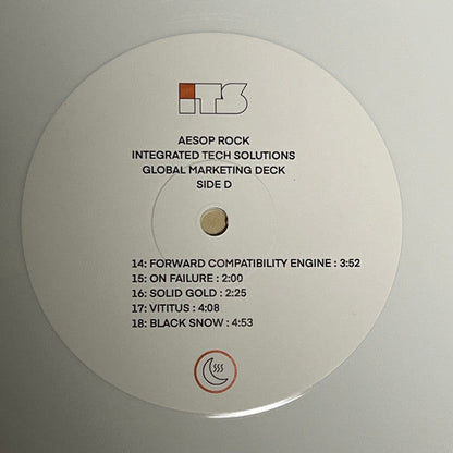 Aesop Rock - Integrated Tech Solutions (WHITE VINYL) | Mint (M) Mint (M)-