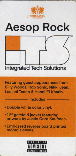 Aesop Rock - Integrated Tech Solutions (WHITE VINYL) | Mint (M) Mint (M)-