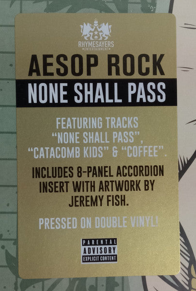 Aesop Rock - None Shall Pass | Mint (M) Mint (M)-