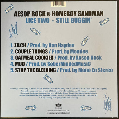 Aesop Rock & Homeboy Sandman - Lice Two - Still Buggin' | Mint (M) Mint (M)-