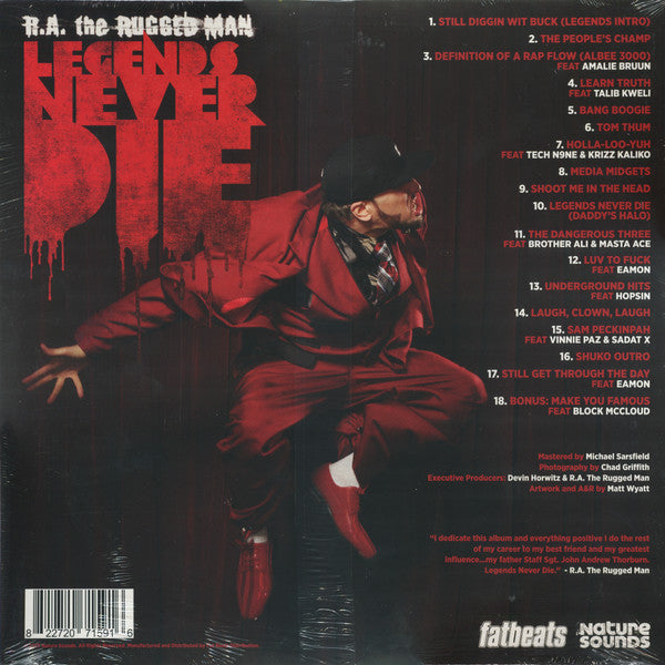 R.A. The Rugged Man - Legends Never Die | Mint (M) Mint (M)-