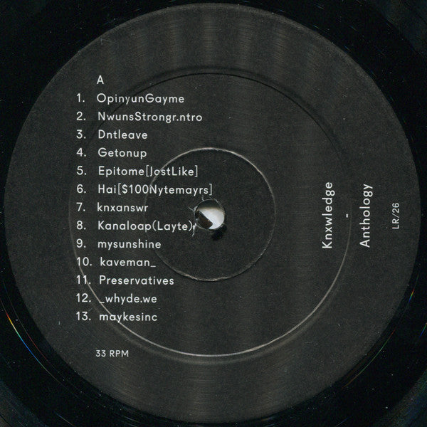 knxwledge - Anthology (2LP) | Mint (M) Mint (M)-