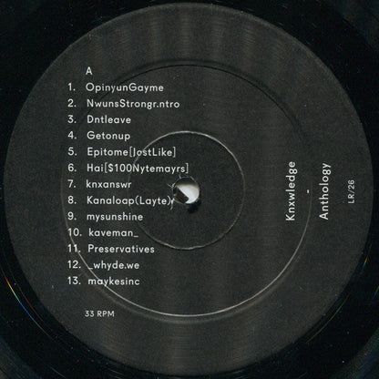 knxwledge - Anthology (2LP) | Mint (M) Mint (M)-