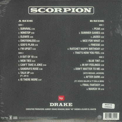 Drake Scorpion 2xLP Mint (M) Mint (M)-