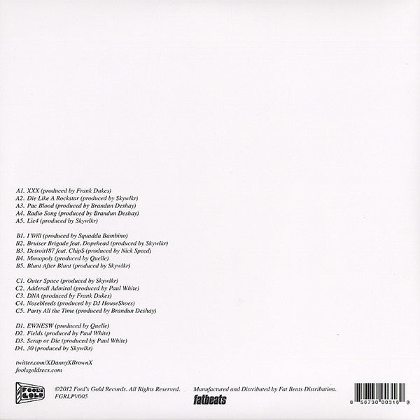 Danny Brown (2) - XXX | Mint (M) Mint (M)-