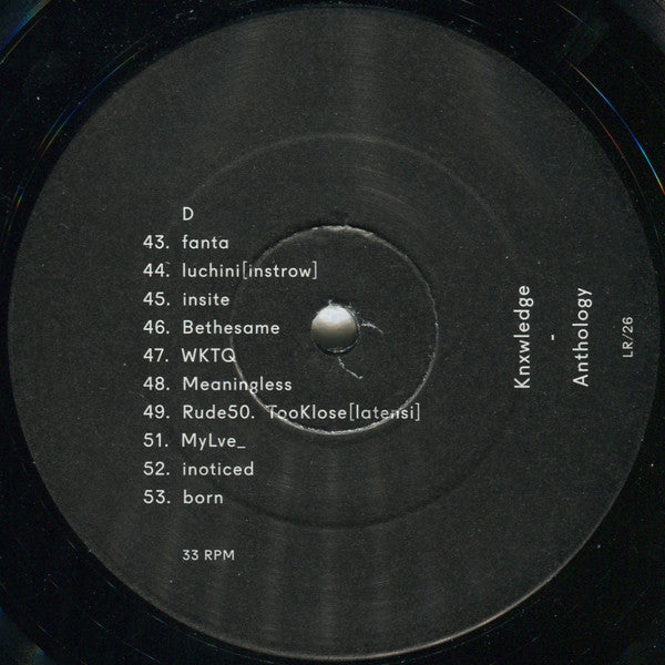 knxwledge - Anthology (2LP) | Mint (M) Mint (M)-